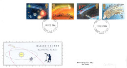 1986 Halley's Comet Addressed FDC Tt - 1981-1990 Dezimalausgaben