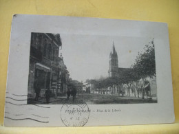 40 2609 CPA 1921 - 40 PEYREHORADE - PLACE DE LA LIBERTE - ANIMATION - Peyrehorade