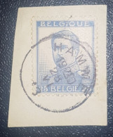 Belgium King Albert 25C Used Postmark Stamp On Paper Hamme Cancel - Sonstige & Ohne Zuordnung