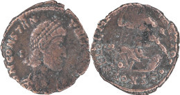 ROME - Maiorina Réduite - CONSTANCE II - Cavalier à Terre - Constantinople (CONSε•) - RIC.135 - 18-036 - L'Empire Chrétien (307 à 363)