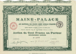 Titre De 1918 - Maine Palace - Imprimerie Richard - Cinéma & Théatre