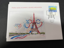 8-3-2024 (2 Y 30) Paris Olympic Games 2024 - 2 (of 12 Covers Series) For The Paris 2024 Olympic Games Artwork - Sommer 2024: Paris