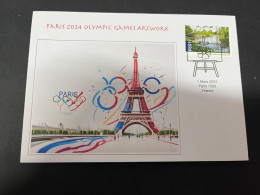 8-3-2024 (2 Y 30) Paris Olympic Games 2024 - 1 (of 12 Covers Series) For The Paris 2024 Olympic Games Artwork - Verano 2024 : París