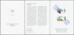 Bund: Minister Card - Ministerkarte Typ VII , Mi-Nr. 3817-18 ESST: " Der Brocken Im Harz - Landungsbrücken Hamburg " - Lettres & Documents