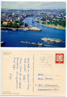 Germany, West 1965 Postcard Koblenz A. Rhein - Deutsches Eck; Slogan Cancel; 20pf. Bach Stamp - Koblenz