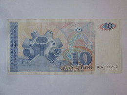 Macedonia 10 Denari 1993 Banknote,see Pictures - Macedonia Del Norte