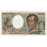 France, 200 Francs, Montesquieu, 1982, L.009, TB+, Fayette:70.2, KM:155a - 200 F 1981-1994 ''Montesquieu''