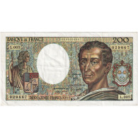 France, 200 Francs, Montesquieu, 1981, L.005, TTB+, Fayette:70.01, KM:155a - 200 F 1981-1994 ''Montesquieu''