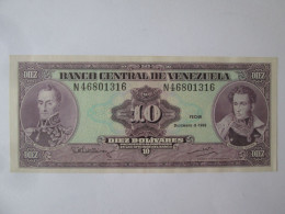 Venezuela 10 Bolivares 1992 Banknote UNC See Pictures - Venezuela