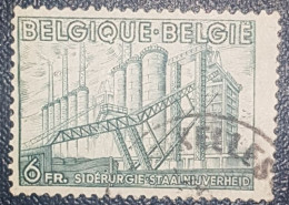 Belgium 6 Fr National Industry Used Stamp 1948 - Oblitérés