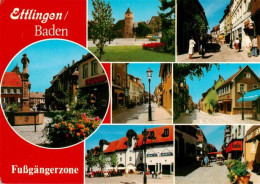 73923175 Ettlingen Schloss Brunnen Fussgaengerzonen - Ettlingen