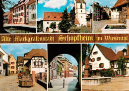 73923144 Schopfheim Brunnen Kirche Ortspartien - Schopfheim