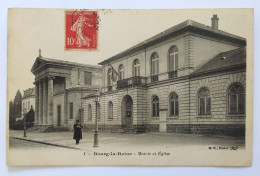 CPA - BOURG LA REINE. Mairie Et église - Bourg La Reine