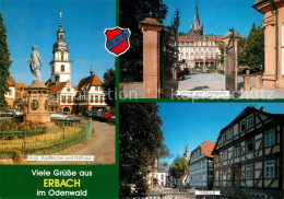 73255293 Erbach Odenwald Ev Stadtkirche Und Rathaus Schloss Orangerie Altstat Er - Erbach