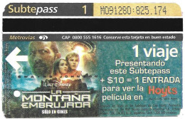 Subway Pass - Argentina, Race To Witch Mountain, N°1202 - Colecciones