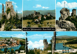 73251853 Weissenstein Regen Ruine Aufgang Kreuz Pfahl Stausee Weissenstein Regen - Regen