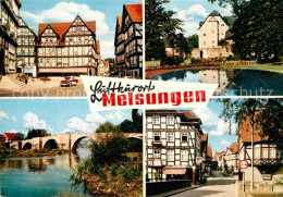 73248418 Melsungen Fulda Bruecke Fachwerkhaeuser Parkanlage Melsungen Fulda - Melsungen