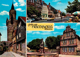 73248164 Friedberg Hessen Adolfsturm Kaiserstrasse Burg Schloss Brunnen Friedber - Friedberg