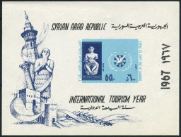 Syria C391, MNH. Michel 982 Bl.53. Tourism Year ITY-1967. Statue Of Ur-Nina. - Syria