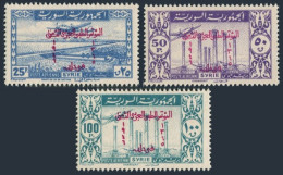 Syria C136-C138,MNH.Mi 545-547. Air Post 1946.Kattineh Dam;Kanawat,Djebel Druze. - Syria