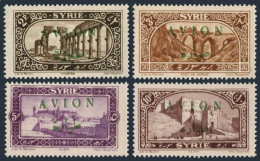 Syria C26-C29, MNH. Michel 276-279. Air Post 1925. Views Overprinted AVION. - Syria