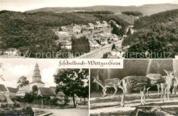 73246418 Fischelbach Landschaftspanorama Ortsmotiv Mit Kirche Rehe Fischelbach - Bad Laasphe