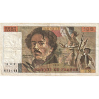 France, 100 Francs, Delacroix, 1981, H.50, TB+, Fayette:69.05, KM:154b - 100 F 1964-1979 ''Corneille''