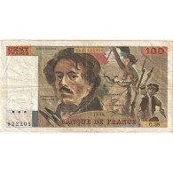 France, 100 Francs, Delacroix, 1980, C.38, TB+, Fayette:69.04b, KM:154b - 100 F 1964-1979 ''Corneille''