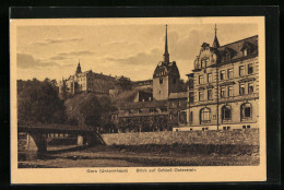 AK Gera, Blick Auf Schloss Osterstein  - Gera