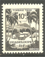 XW01-2714 Guadeloupe Timbre-taxe 10c Sans Gomme - Strafport