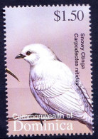 Snowy Ctinga, Birds, Dominica 2002 MNH - Passereaux