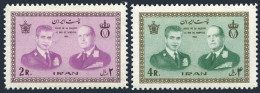 Iran 1314-1315,MNH.Michel 1239-1240. Visit 1965.King Olav V Of Norway,Shah. - Iran