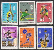 Iran 1778-1783,MNH. Asian Games,1974. Athlete,Table Tennis,Boxing,Hurdles,Weight - Iran
