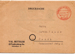 75896 - SBZ - 1948 - FaltDrucksBf FRANKENBERG - BEZAHLT -> Zeitz - Covers & Documents