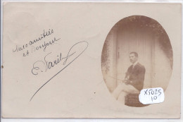 CHAVANGES- CARTE-PHOTO- HOMME ELEGANT- M PARIS- EXPEDIEE DE CHAVANGES A ROSNAY-L HOPITAL - Sonstige & Ohne Zuordnung