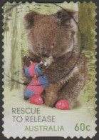 AUSTRALIA - DIE-CUT - USED - 2010 60c Wildlife Caring - Koala - Used Stamps