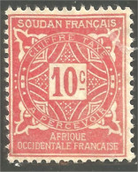 XW01-2721 Soudan Français Timbre Taxe Postage Due Sans Gomme - Usados