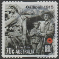 AUSTRALIA - DIE-CUT - USED - 2015 70c Centenary Of WWI 1915: - Gallipoli - Lone Pine - Soldiers - Usati