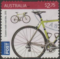 AUSTRALIA - DIE-CUT - USED - 2015 $2.75 Bicycles, International - Custom-Made Road Bike 2015 - Used Stamps