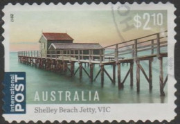 AUSTRALIA - DIE-CUT - USED - 2017 $2.20 Australian Jetties, International - Shelley Beach, Victoria - Usados