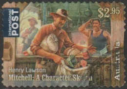 AUSTRALIA - DIE-CUT - USED - 2017 $2.95 Henry Lawson - Poet, International - "Mitchell": A Character Sketch - Gebraucht