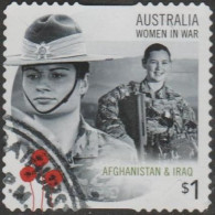 AUSTRALIA - DIE-CUT - USED - 2017 $1.00 Women In War - Afghanistan And Iraq - Army Nurses - Gebraucht