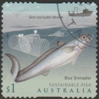 AUSTRALIA - DIE-CUT - USED - 2019 $1.00 Sustainable Fish - Blue Grenadier - Oblitérés