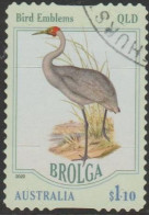 AUSTRALIA - DIE-CUT - USED - 2020 $1.10 Bird Emblems - Brolga, Queensland - Oblitérés