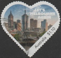 AUSTRALIA - DIE-CUT - USED - 2020 $1.10 Let's Melbourne Again - After Covid - Gebraucht