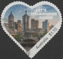 AUSTRALIA - DIE-CUT - USED - 2020 $1.10 Let's Melbourne Again - After Covid - Usati