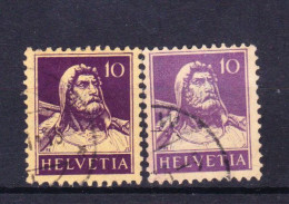 STAMPS-SWITZERLAND-ERROR-COLOR-USED-SEE-SCAN - Errores & Curiosidades