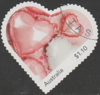 AUSTRALIA - DIE-CUT - USED - 2020 $1.10 "MyStamps" - Heart, Valentine's Day - Gebruikt