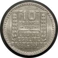 10 Francs Turin Grosse Tête  1947   - France / KM#908 - 10 Francs