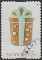 AUSTRALIA - DIE-CUT - USED - 2021 65c Secular Christmas - Gift - Used Stamps